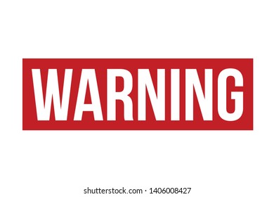 Warning Rubber Stamp. Red Warning Stamp Seal – Vector