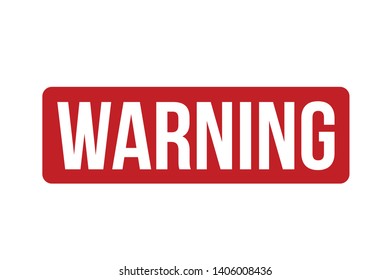 Warning Rubber Stamp. Red Warning Stamp Seal – Vector