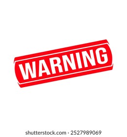 Warning Rubber stamp vector design. Rubber Stamp Illustration - Vector
