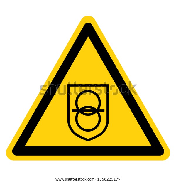 Vektor Stok Warning Safety Isolating Transformer Symbol Sign (Tanpa ...