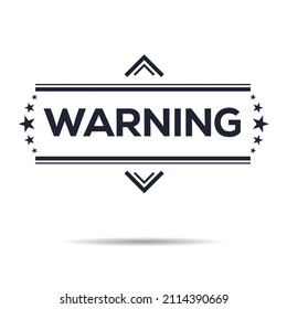 warning seal stamp, Vector illustration.