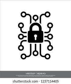 Warning Security Icon Vector