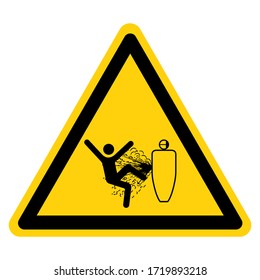 Warning Servicing While Pressurized Can Severe Injury Symbol Sign ,Vector Illustration, Isolate On White Background Label. EPS10