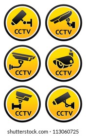 Warning set Sticker for Security Alarm CCTV Camera Surveillance