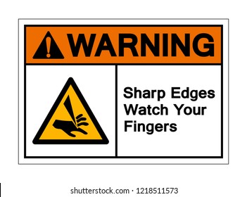 this sign has sharp edges
