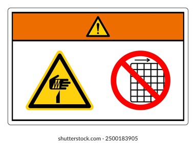 Warning Sharp Point Do Not Remove Guard Symbol Sign, Vector Illustration, Isolate On White Background Label .EPS10