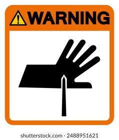 Warning Sharp Points Symbol Sign, Vector Illustration, Isolate On White Background Label .EPS10