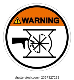 Warning Shear Points Sharp Edges Symbol Sign, Vector Illustration, Isolate On White Background Label .EPS10