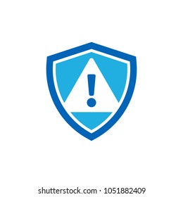 Warning Shield Logo Icon Design