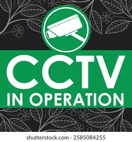 warning sign 24 hour CCTV in operation SIGNAGE