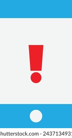 Warning Sign Alert Icon Vector Flat Illustration