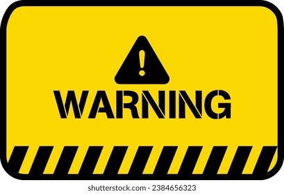 Warning sign, attention sign. Danger warning attention icon.