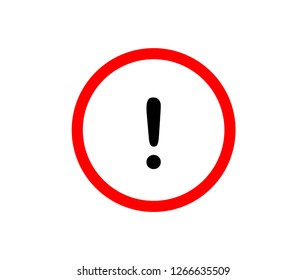 warning sign. Attention sign with exclamation mark symbol. Vector illustration