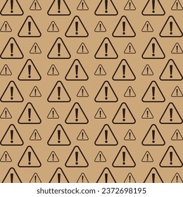 Warning sign beautiful pattern seamless vector illustration background