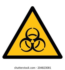 Warning sign BEWARE BIOHAZARD