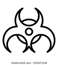 A warning sign of biohazard 