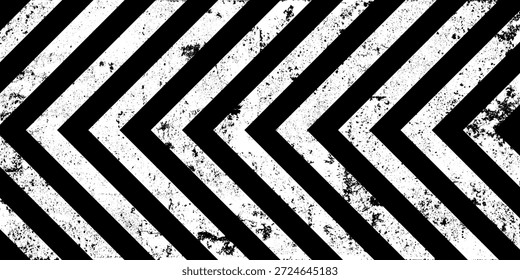 Sinal de aviso com linhas diagonais pretas. Símbolo de atenção, perigo ou cuidado. Sinalização no estaleiro de construção, aviso de segurança rodoviária, faixa de perigo, escudo de alerta de segurança. Ilustração vetorial