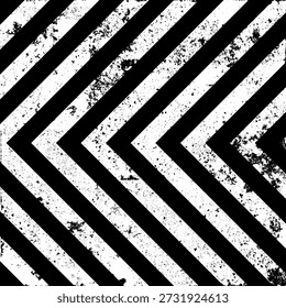 Warnschild mit schwarzen diagonalen Linien. Aufmerksamkeit, Gefahr oder Vorsicht Symbol. Baustellenbeschilderung, Sicherheitshinweis, Gefahrenbanner, Warnschild. Vektorgrafik