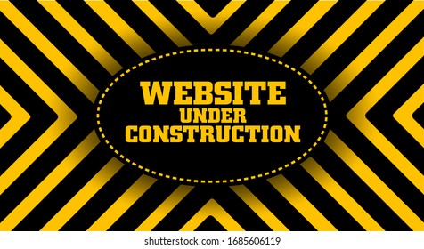 warning sign with black stripes on yellow background.