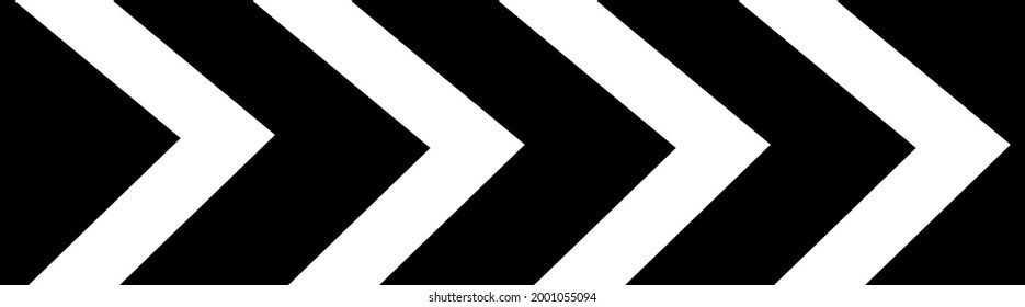 warning sign with black stripes on a white background.