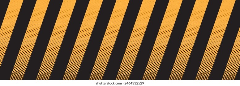 warning sign with black stripes on yellow background.