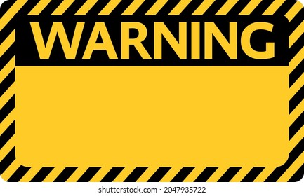 Warning Sign Blank Warning Sign Vector Stock Vector (Royalty Free ...