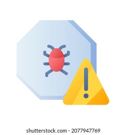 alerta de error de signo de advertencia icono aislado único con estilo suave