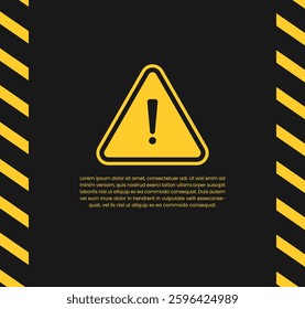 Warning sign Caution sign banner for graphic design 