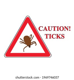 warning sign caution tick vector icon