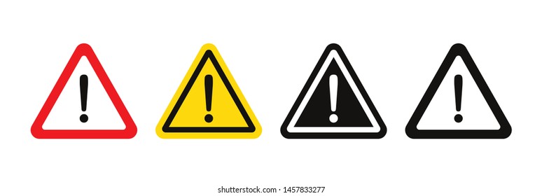 Safety Signs Warning Triangle Sign Bgv Vector Pictogram Icon Shipping