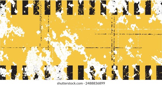 Warning sign with curved lines