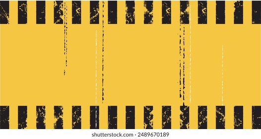 Warning sign with curved lines