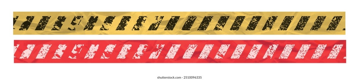 Warning sign with curved lines