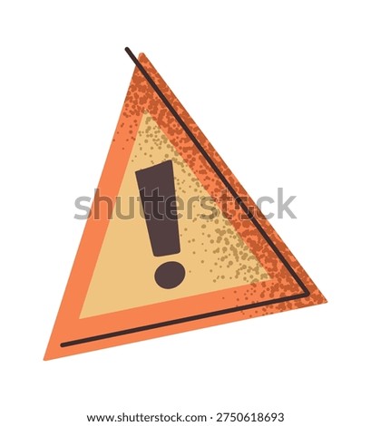 Warning sign cyber attack threat