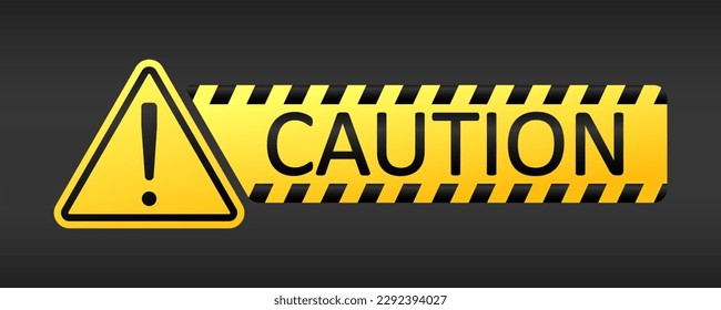 Signo de advertencia, signo de peligro, signo de precaución, signo de atención. Signos de advertencia con signo de exclamación.