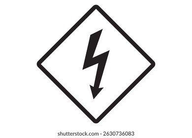 Sinal de aviso. Conjunto de ícone de voltagem elétrica perigoso. Sinal de alta tensão. Conjunto de sinais de alta tensão, perigo de ícones de eletricidade. Sinal de perigo elétrico. Símbolo de eletricidade de perigo. 