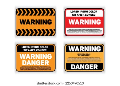 Warning Sign design vector design 