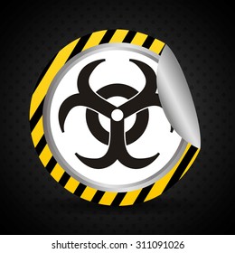 Warning sign digital design, vector illustration 10 eps graphic