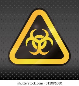 Warning sign digital design, vector illustration 10 eps graphic