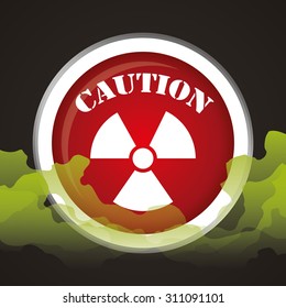 Warning sign digital design, vector illustration 10 eps graphic