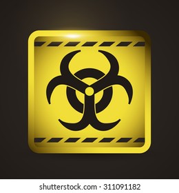 Warning sign digital design, vector illustration 10 eps graphic
