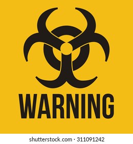 Warning sign digital design, vector illustration 10 eps graphic