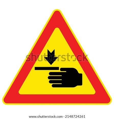 Warning Sign Do not touch Caution sign or Symbol