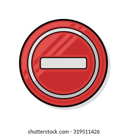 warning sign doodle