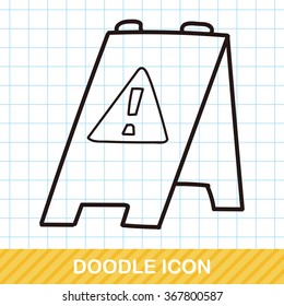 warning sign doodle