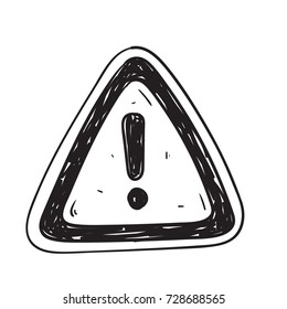 Warning Sign doodle 