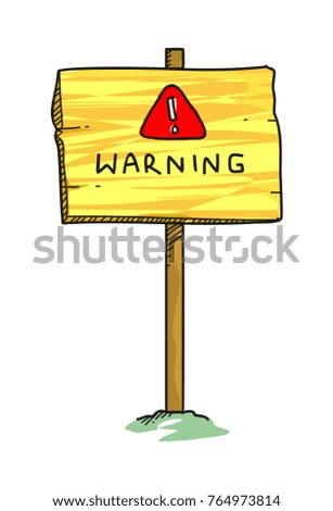 warning sign doodle