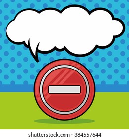 warning sign doodle, speech bubble