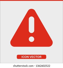 Warning Sign. Error icon. Attention vector sign