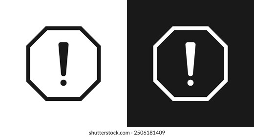 Warning sign with exclamation mark